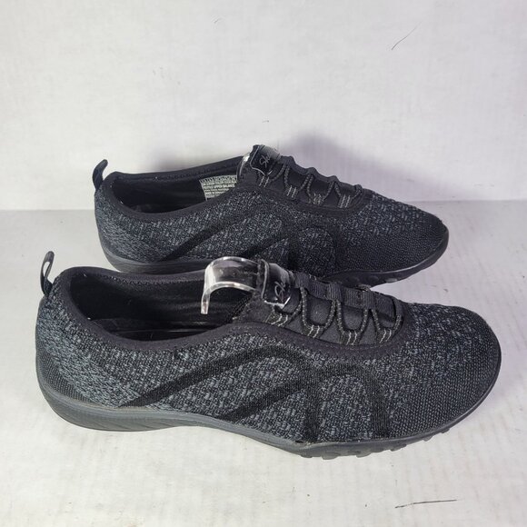 Skechers Women Lightweight Black Slip-On Athletic Walking Shoes Size 7.5 - Picture 4 of 6